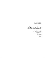 Strophes (Avant), for Piano